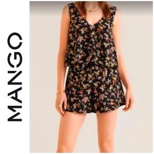 MANGO Floral Romper Jumpsuit Playsuit